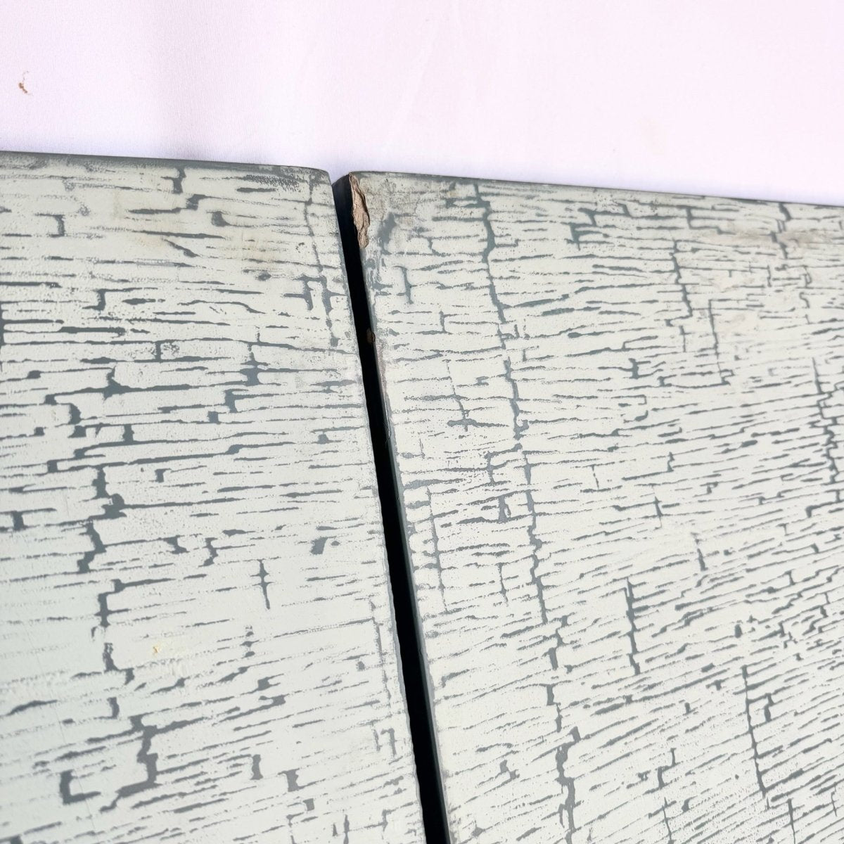 Vintage Chinese Hand Painted and Carved Green Room Divider/Screen - Dolphin & Flamingo