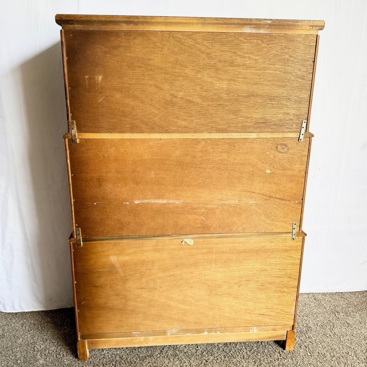 Vintage Chinoiserie Burl Wood Highboy by Thomasville - Dolphin & Flamingo