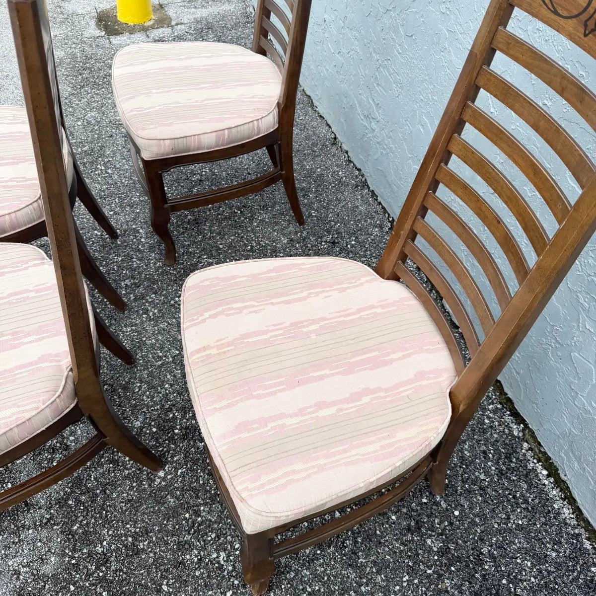 Vintage “Esperanto” High Back Dining Chairs by Drexel - Set of 4