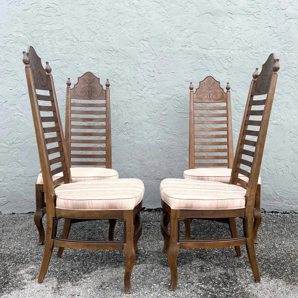 Vintage “Esperanto” High Back Dining Chairs by Drexel - Set of 4