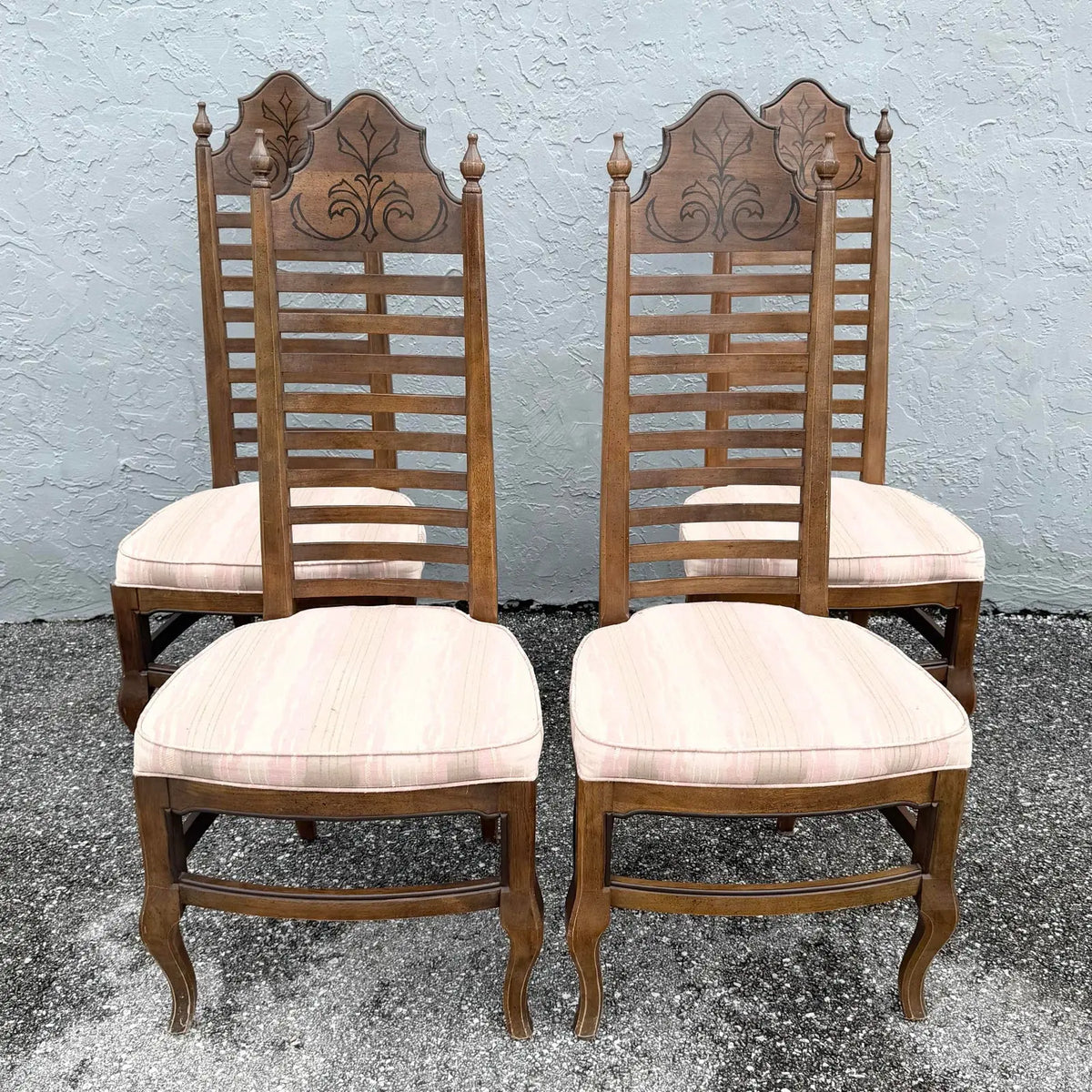 Vintage “Esperanto” High Back Dining Chairs by Drexel - Set of 4