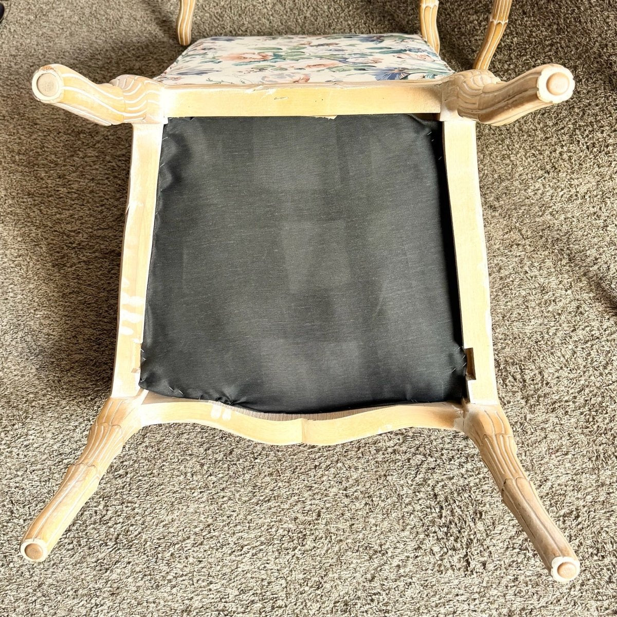 Vintage Faux Bois Dining Arm Chairs by Casa Stradivari - Set of 6 - Dolphin & Flamingo