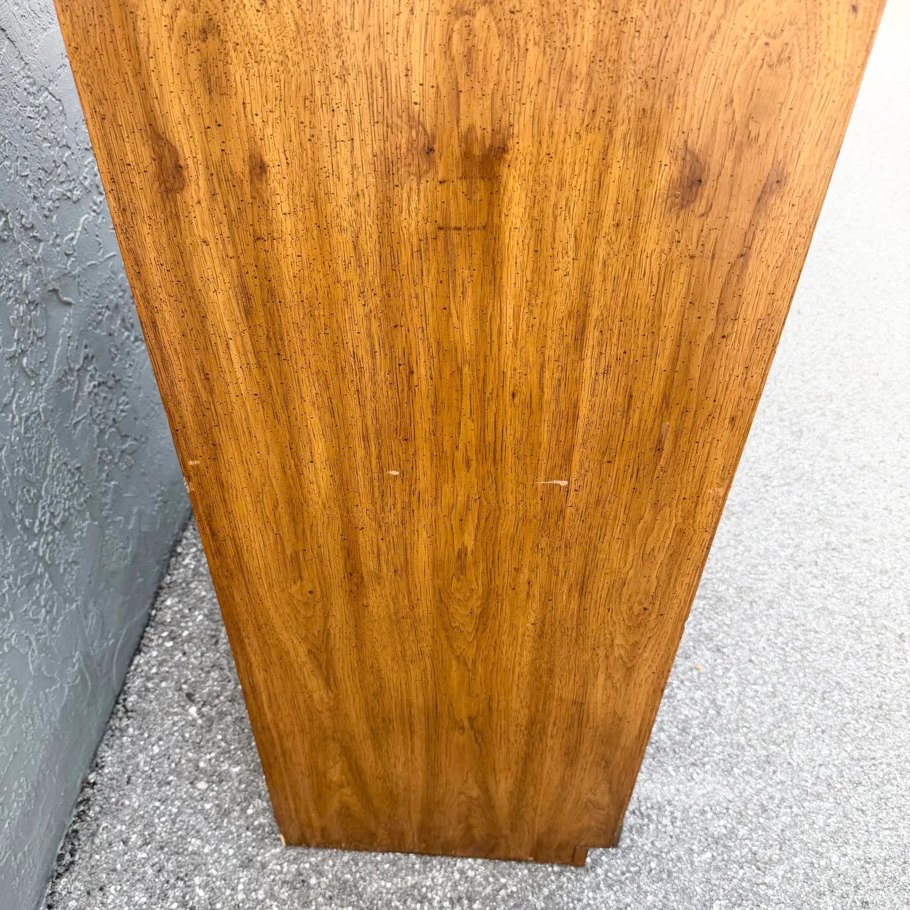 Vintage Huntley Campaign Highboy Dresser by Thomasville Dolphin & Flamingo