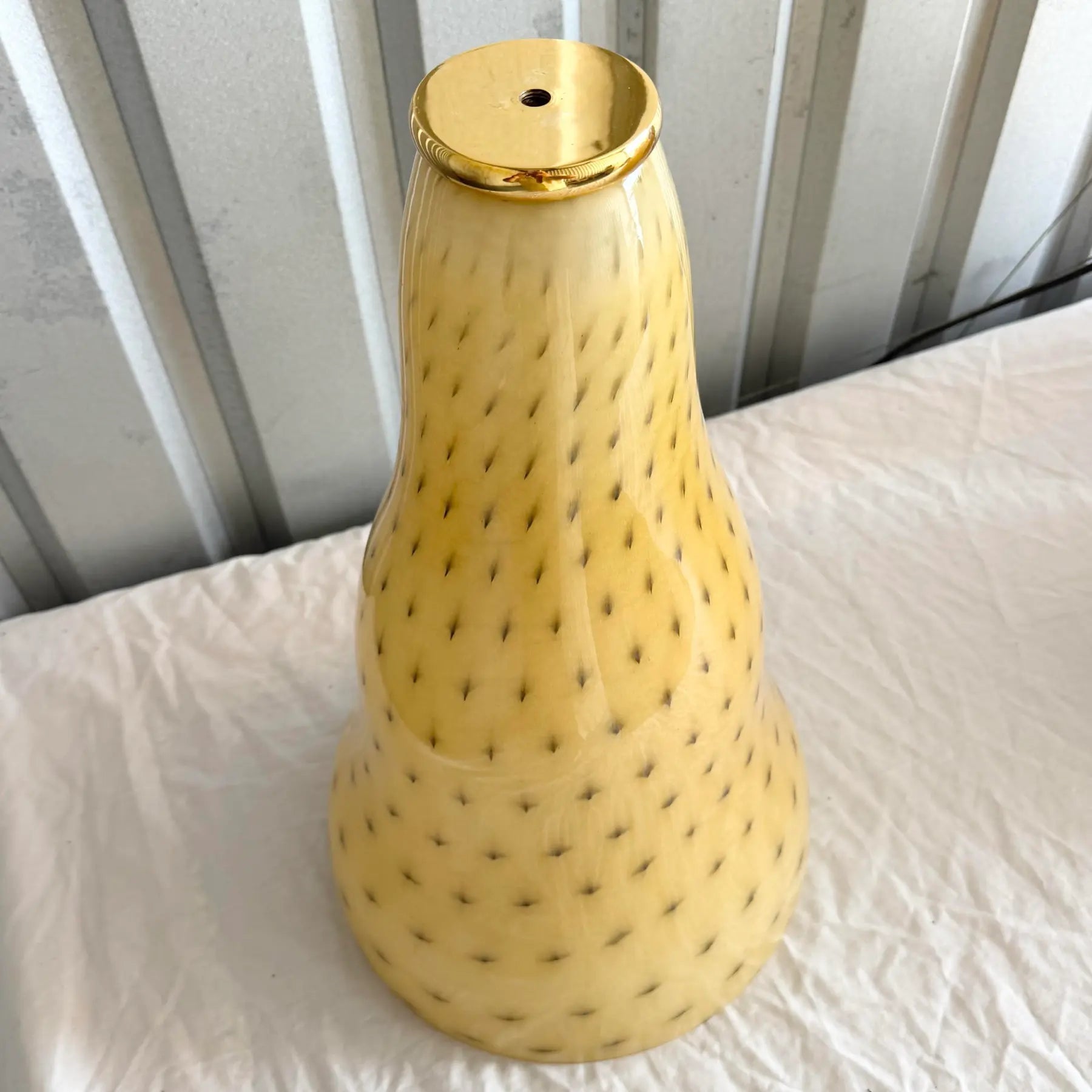 Vintage Italian Glass Pendant Lamp Shade by Toso & Massari for Leucos Dolphin & Flamingo