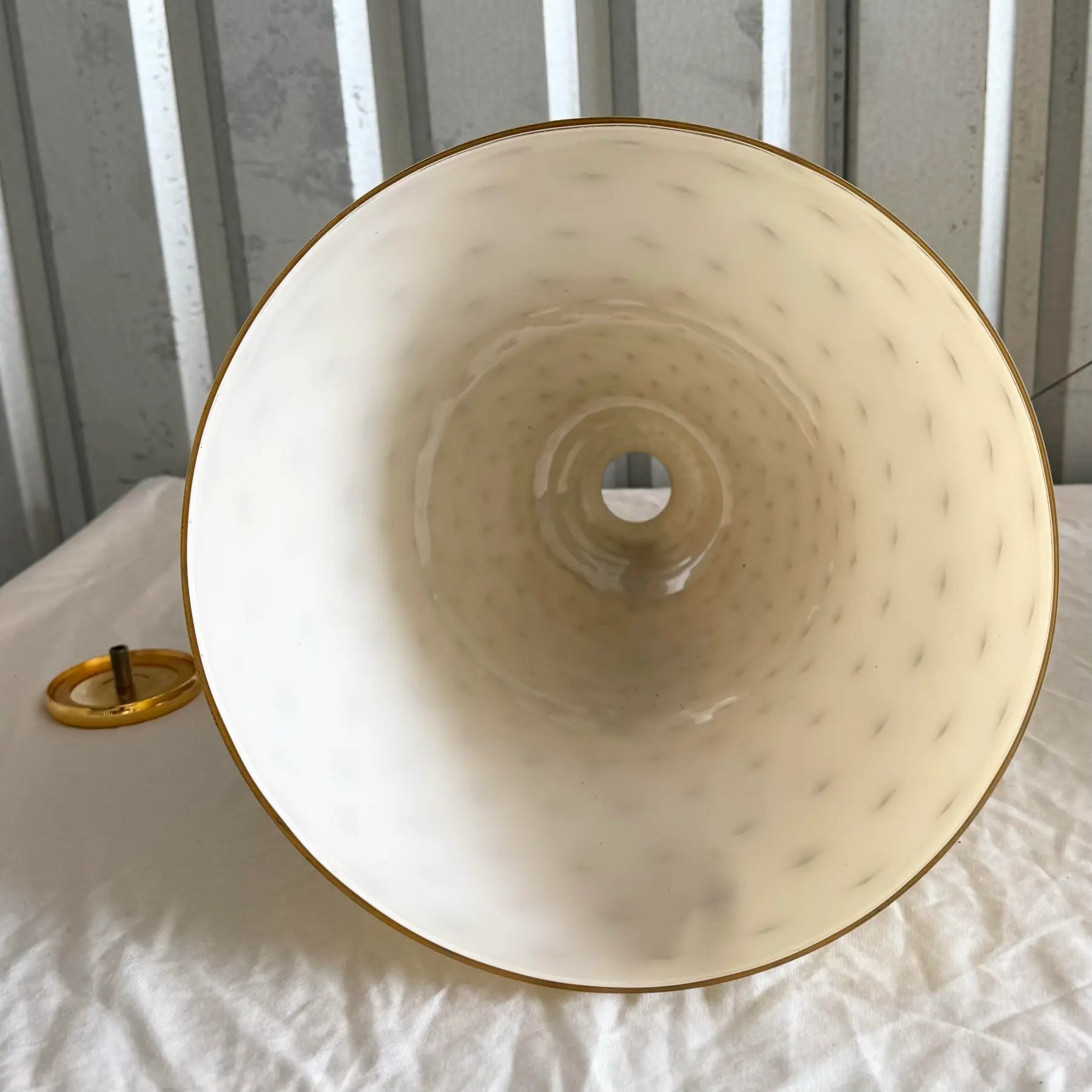 Vintage Italian Glass Pendant Lamp Shade by Toso & Massari for Leucos Dolphin & Flamingo