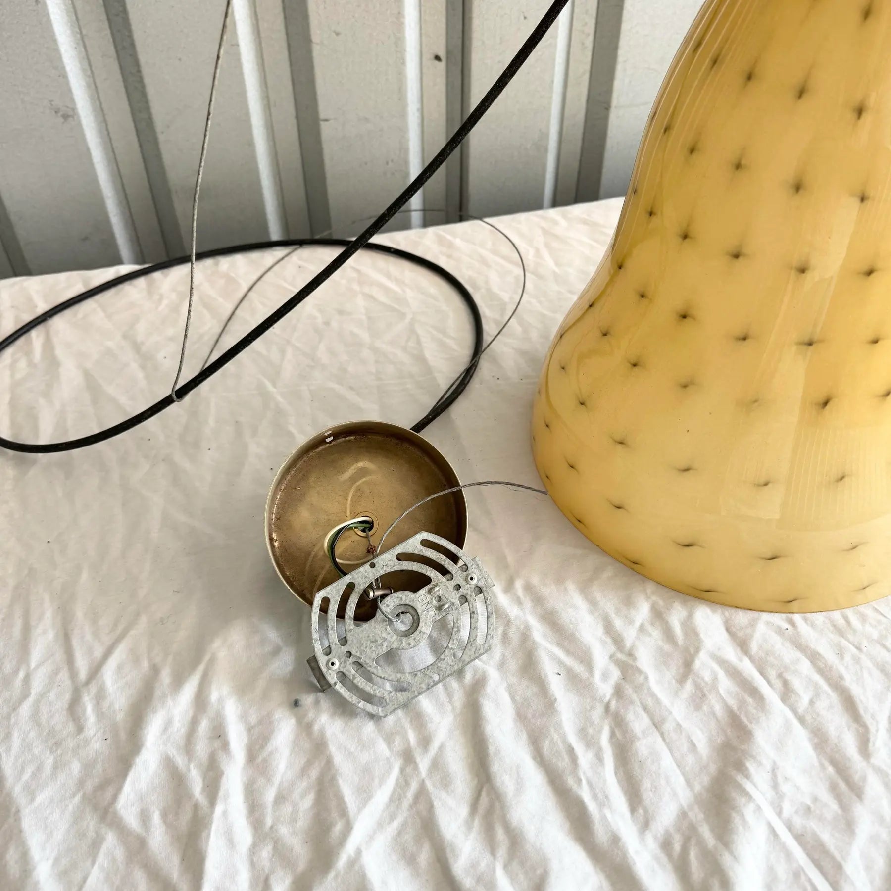 Vintage Italian Glass Pendant Lamps by Toso & Massari for Leucos - A Pair Dolphin & Flamingo