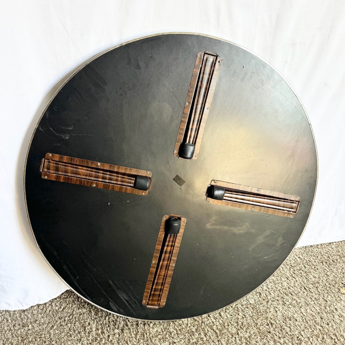 Vintage Korean Mother of Pearl Inlay Foldable Coffee Table - Dolphin & Flamingo