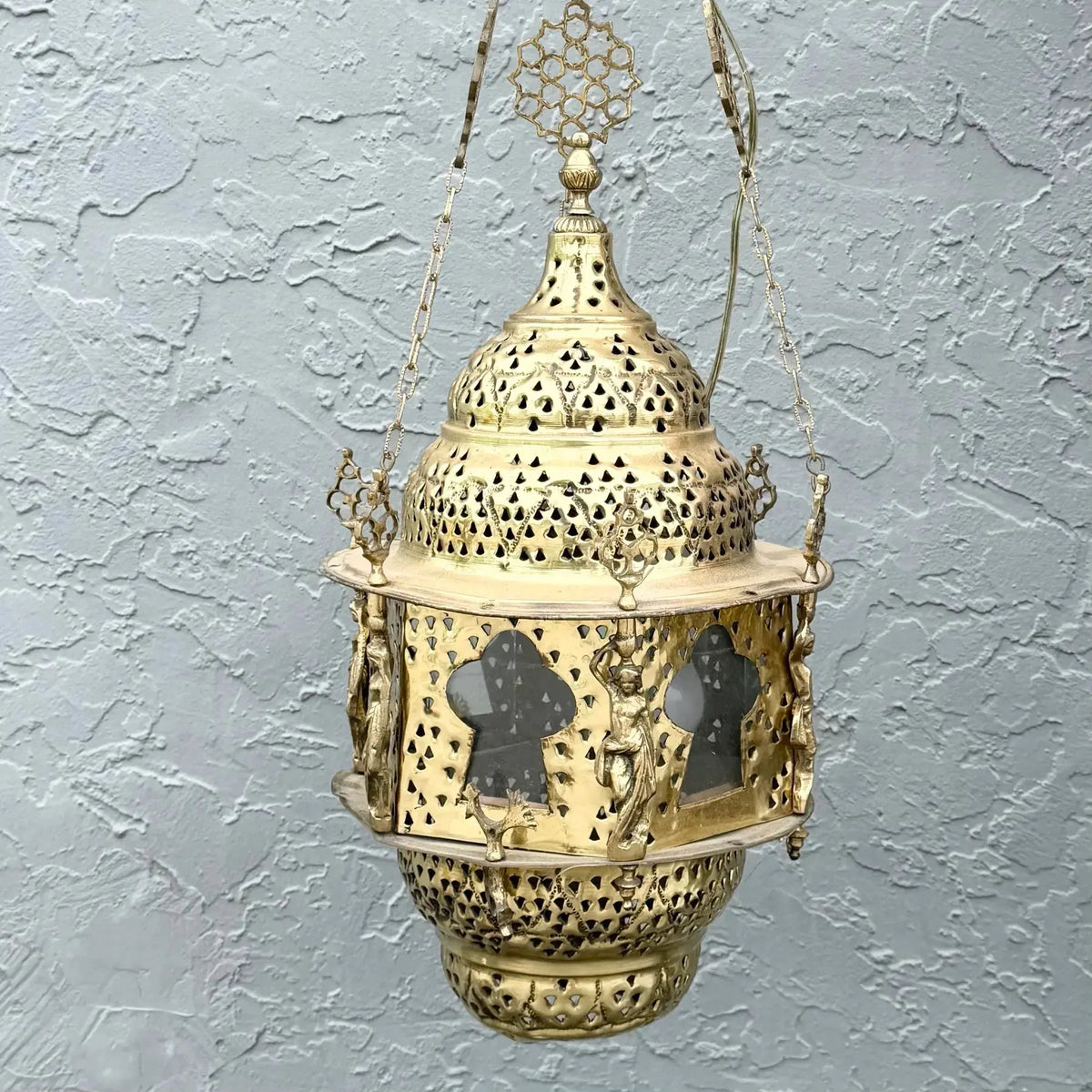 Vintage Middle Eastern Style Pendant Lamp Dolphin & Flamingo