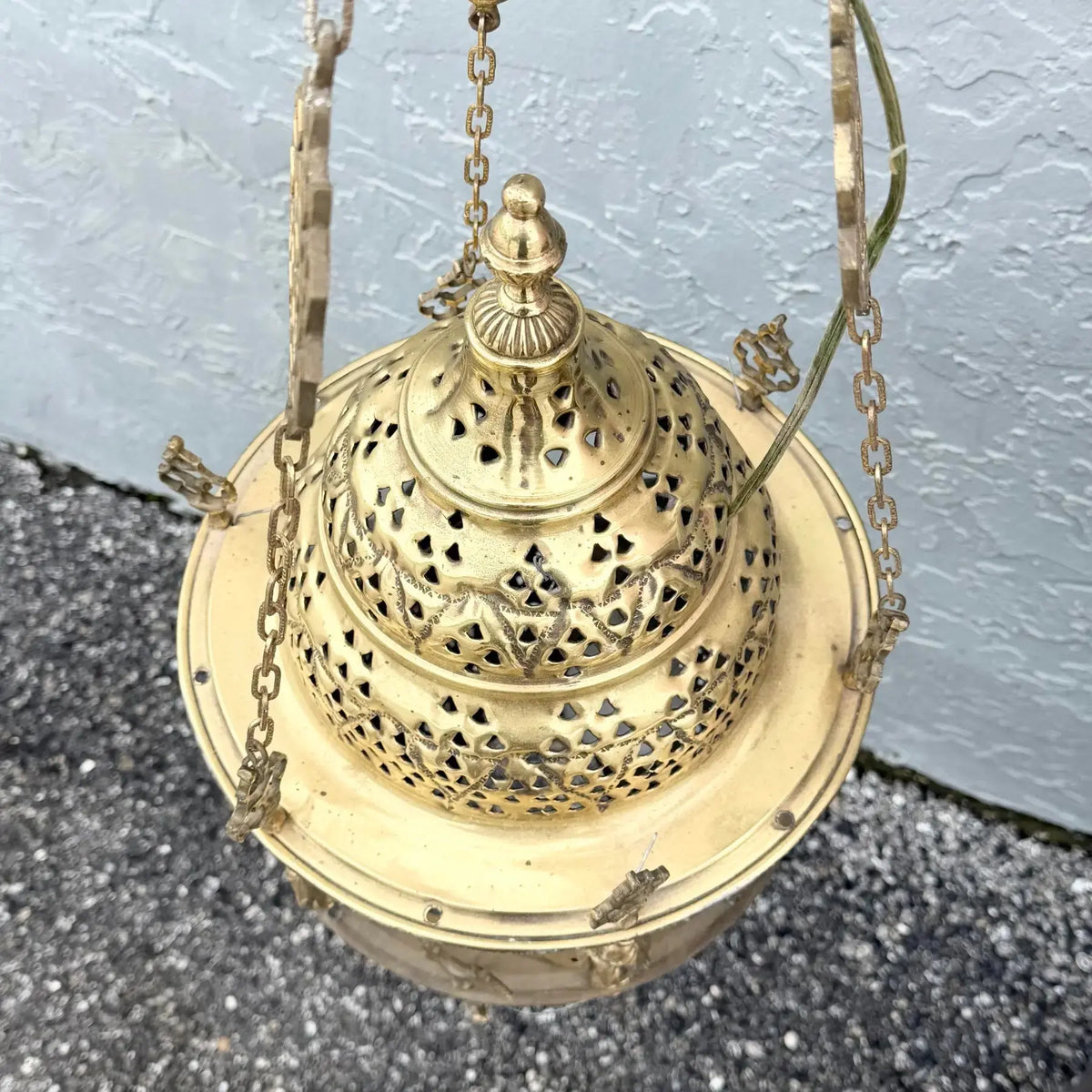 Vintage Middle Eastern Style Pendant Lamp Dolphin & Flamingo