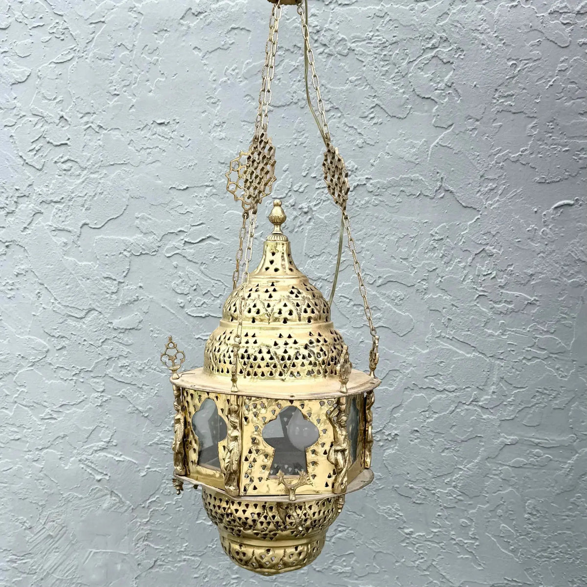 Vintage Middle Eastern Style Pendant Lamp Dolphin & Flamingo