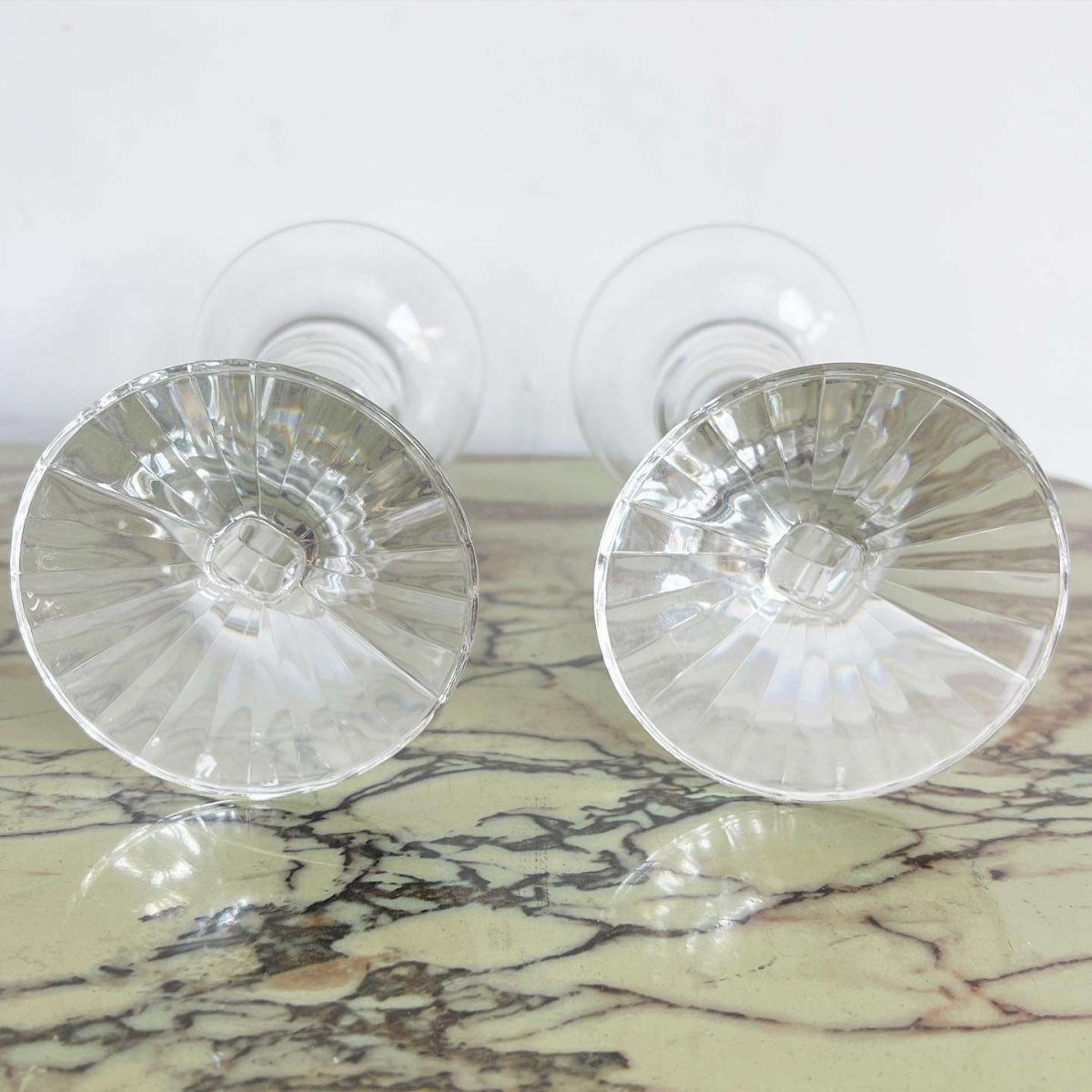 Vintage Millennium Year 2000 Cocktail Glasses - a Pair - Dolphin & Flamingo