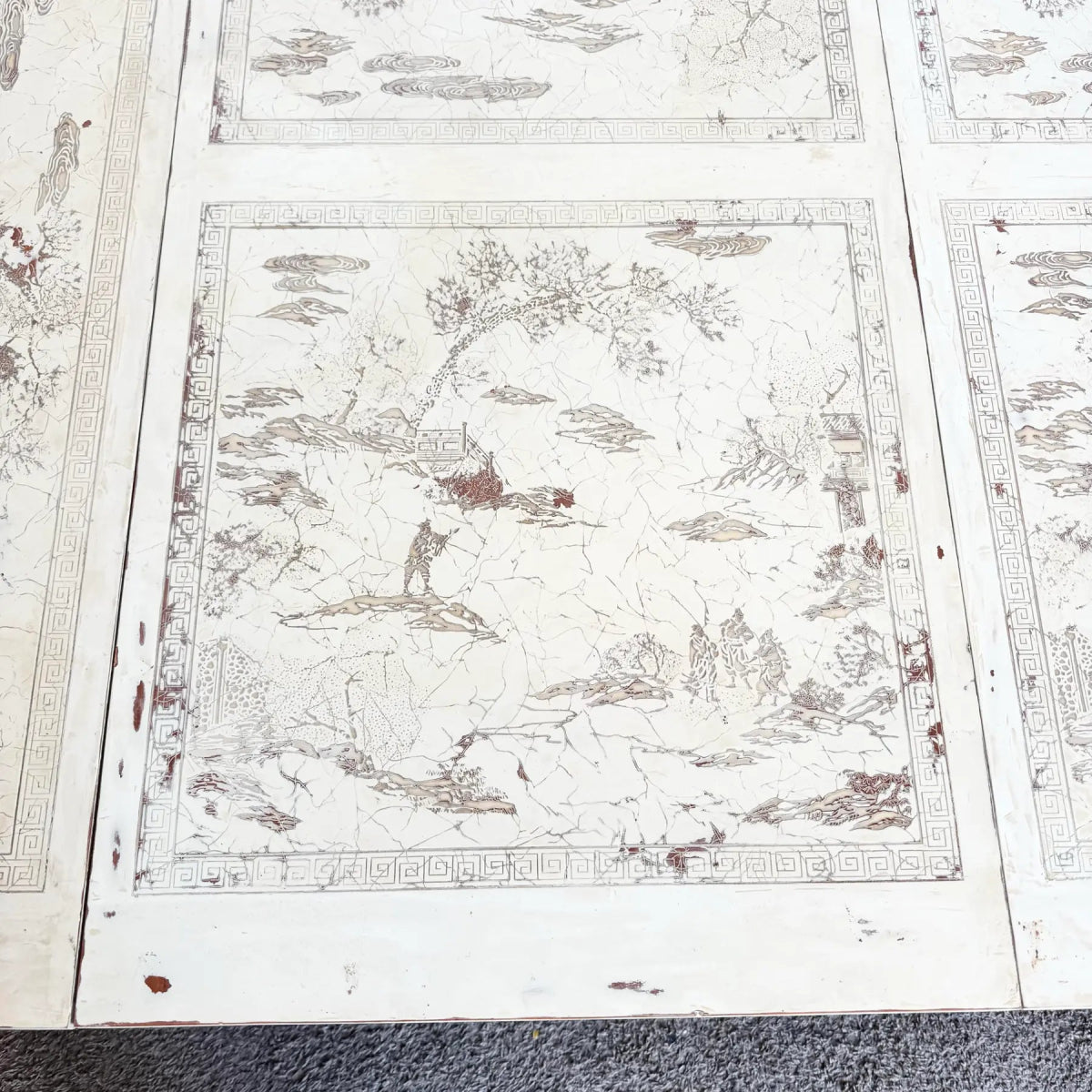 Vintage “Ming Treasure” Hand Carved Ball in Claw Extendable Dining Table by Drexel - Dolphin & Flamingo