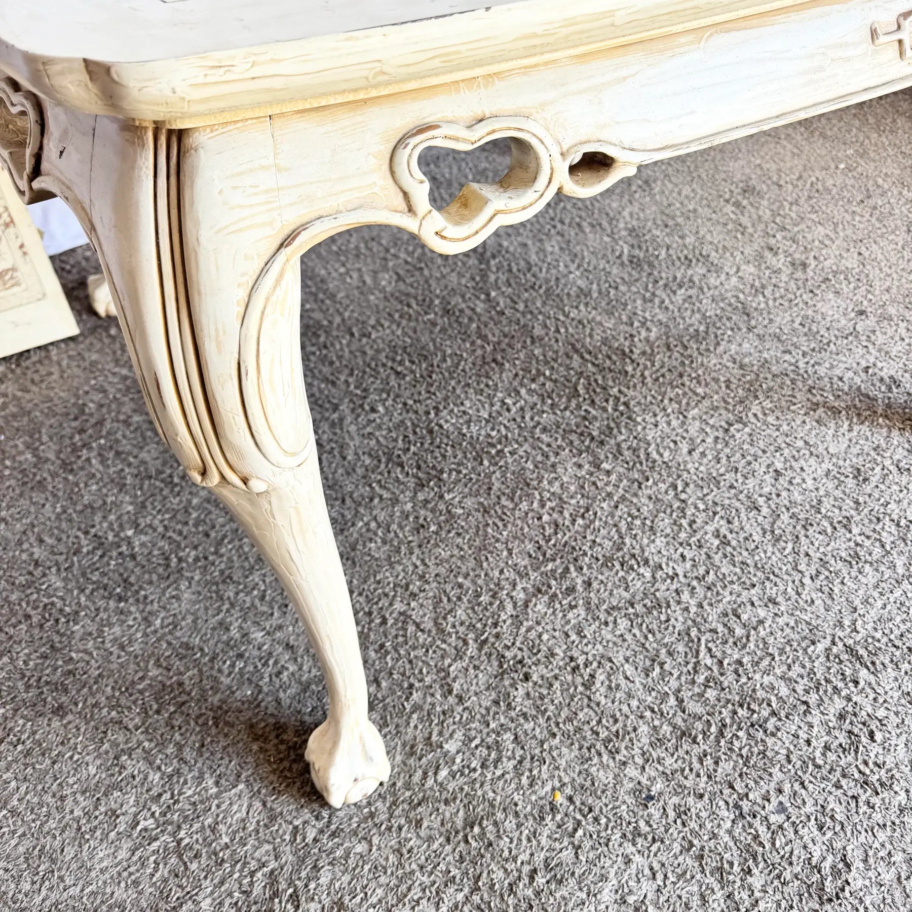 Vintage “Ming Treasure” Hand Carved Ball in Claw Extendable Dining Table by Drexel