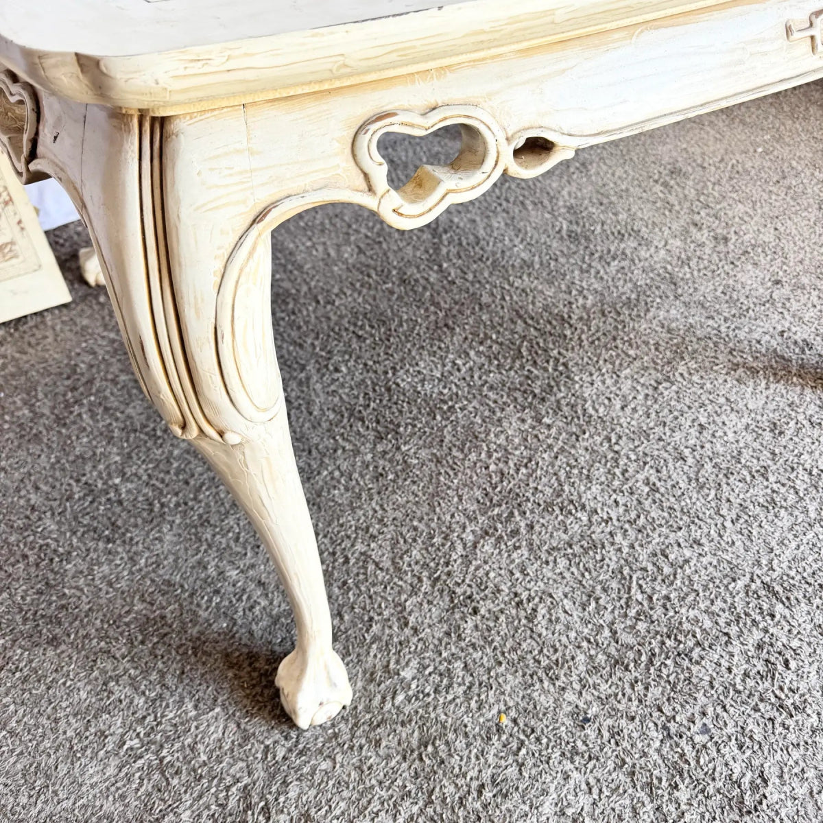 Vintage “Ming Treasure” Hand Carved Ball in Claw Extendable Dining Table by Drexel - Dolphin & Flamingo