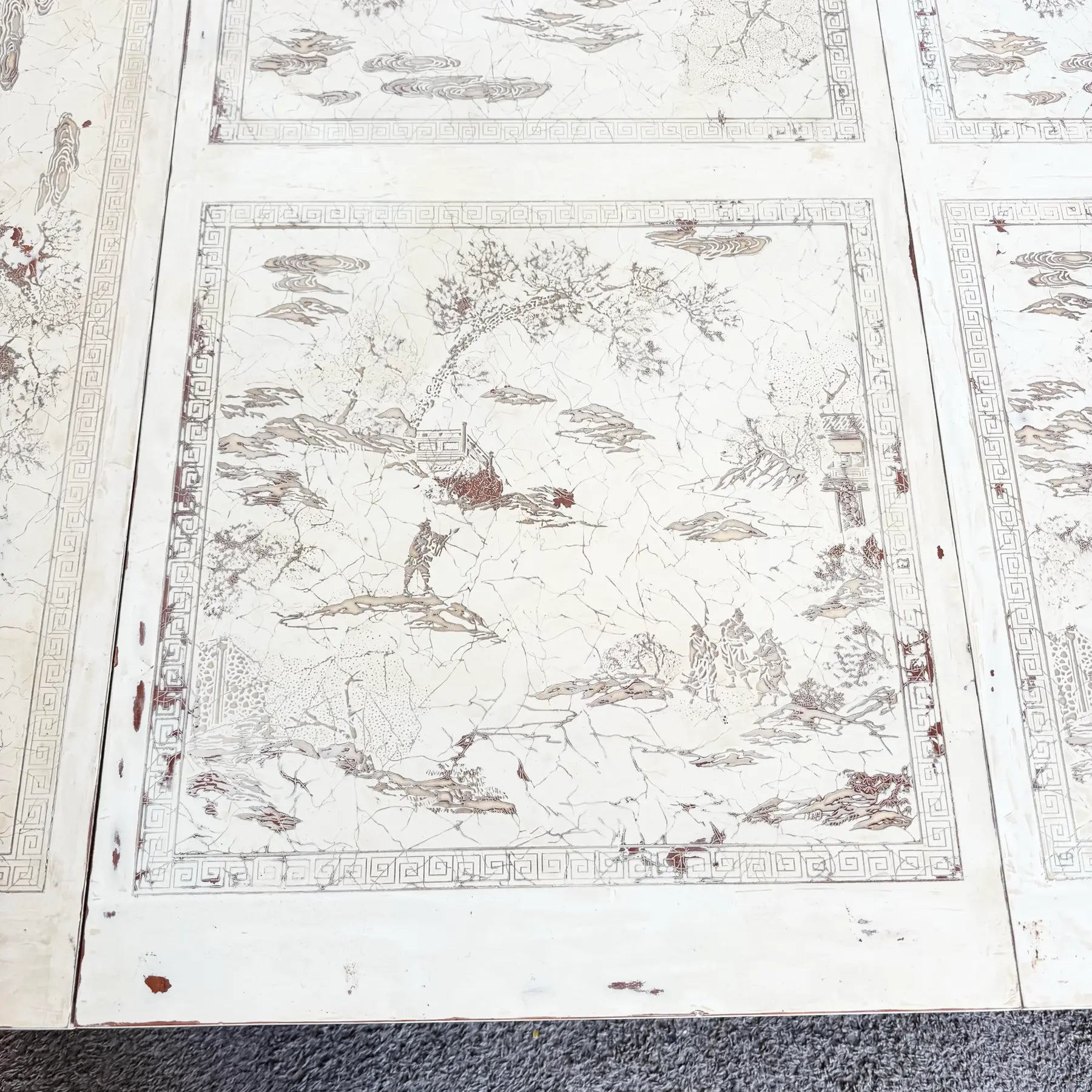 Vintage “Ming Treasure” Hand Carved Ball in Claw Extendable Dining Table by Drexel