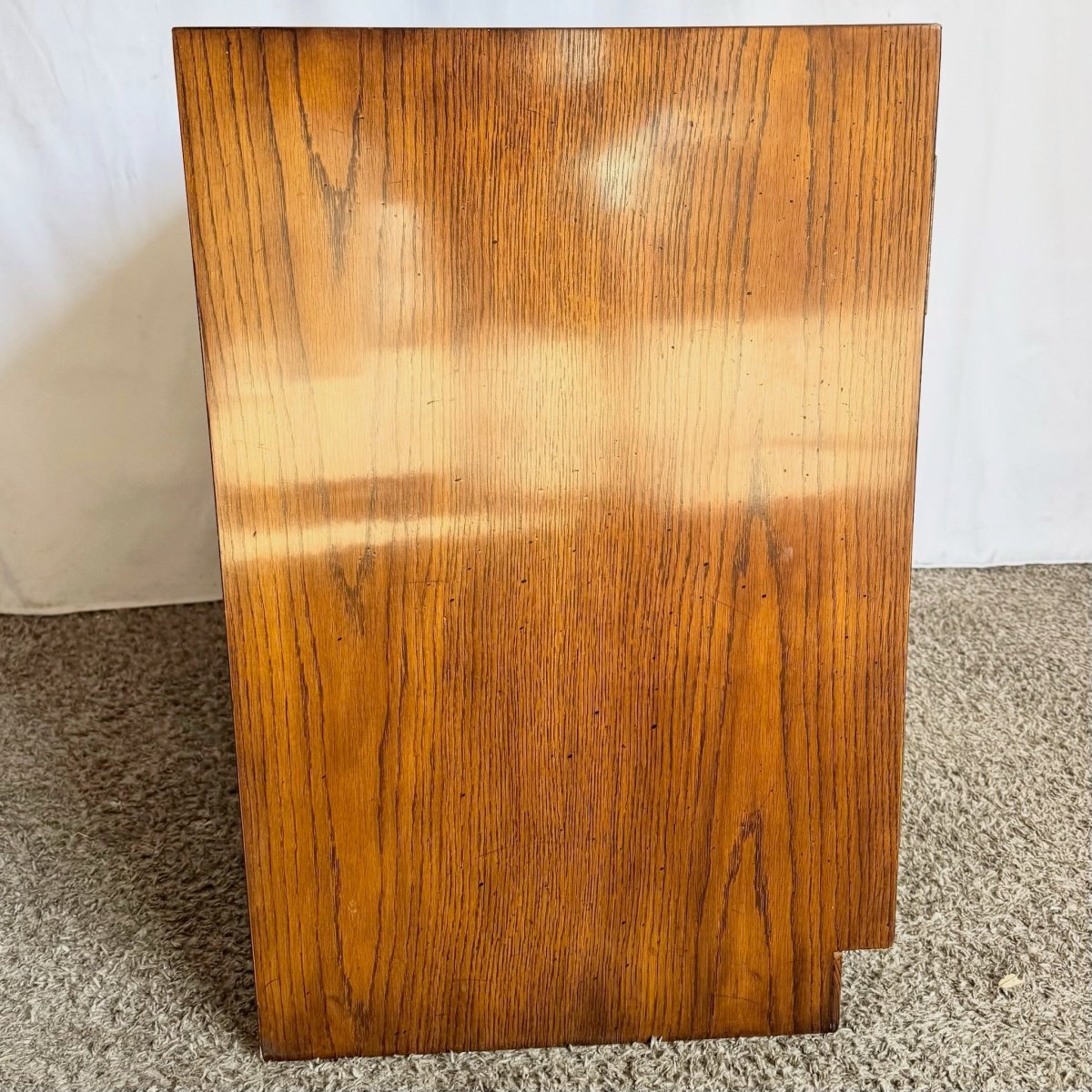 Vintage “Scene One” Campaign Cabinet/Sideboard by Henredon - Dolphin & Flamingo