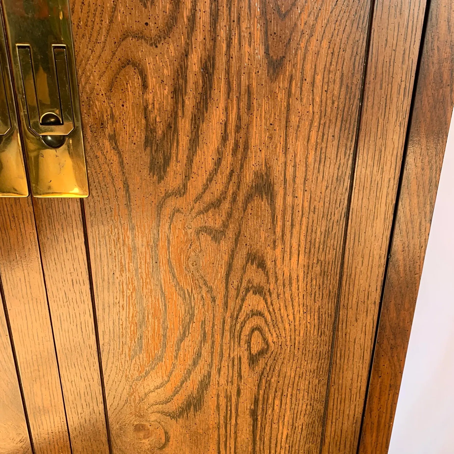 Vintage “Scene One” Campaign Tall Cabinets by Henredon - A Pair