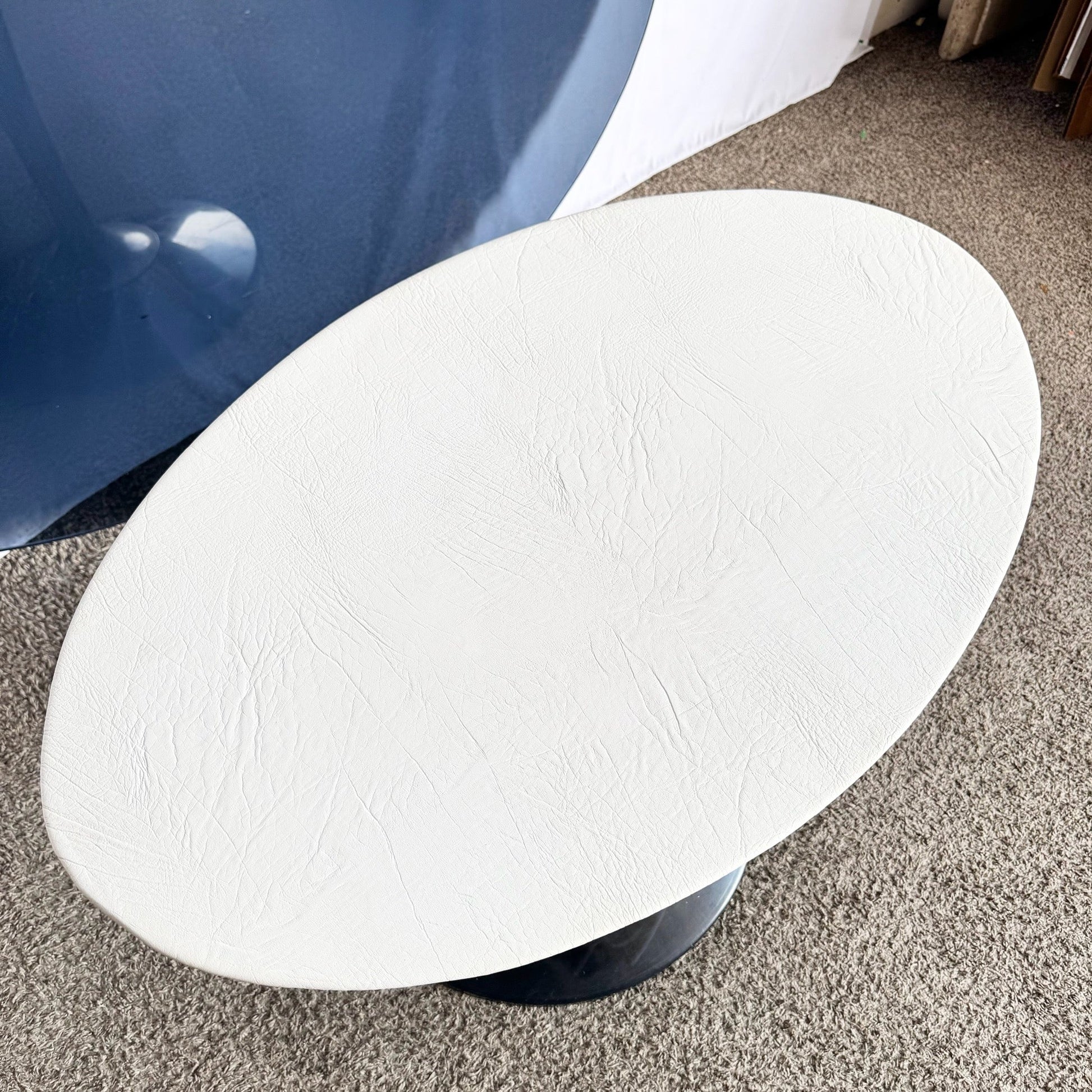 Vintage Space Age Tulip Smoked Glass Dining Table - Dolphin & Flamingo