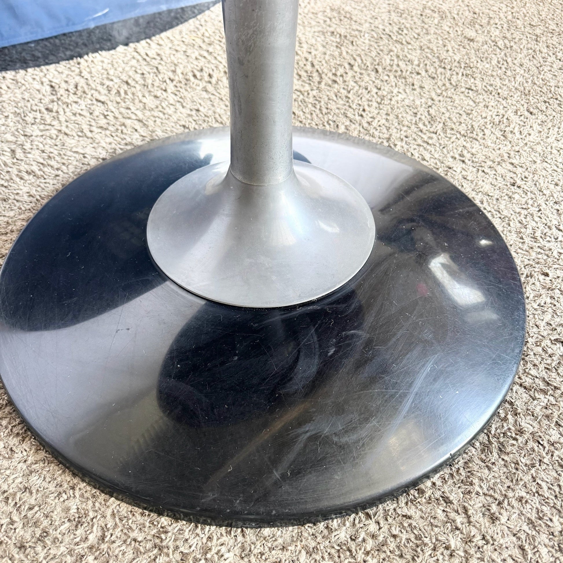 Vintage Space Age Tulip Smoked Glass Dining Table - Dolphin & Flamingo