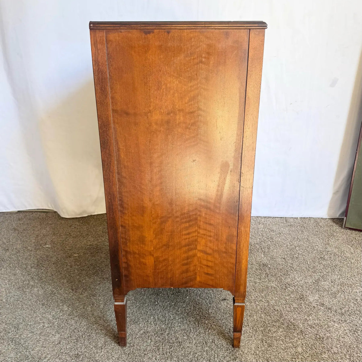Vintage Wooden Highboy by Royal Furniture Company of Grand Rapids Michigan - Dolphin & Flamingo