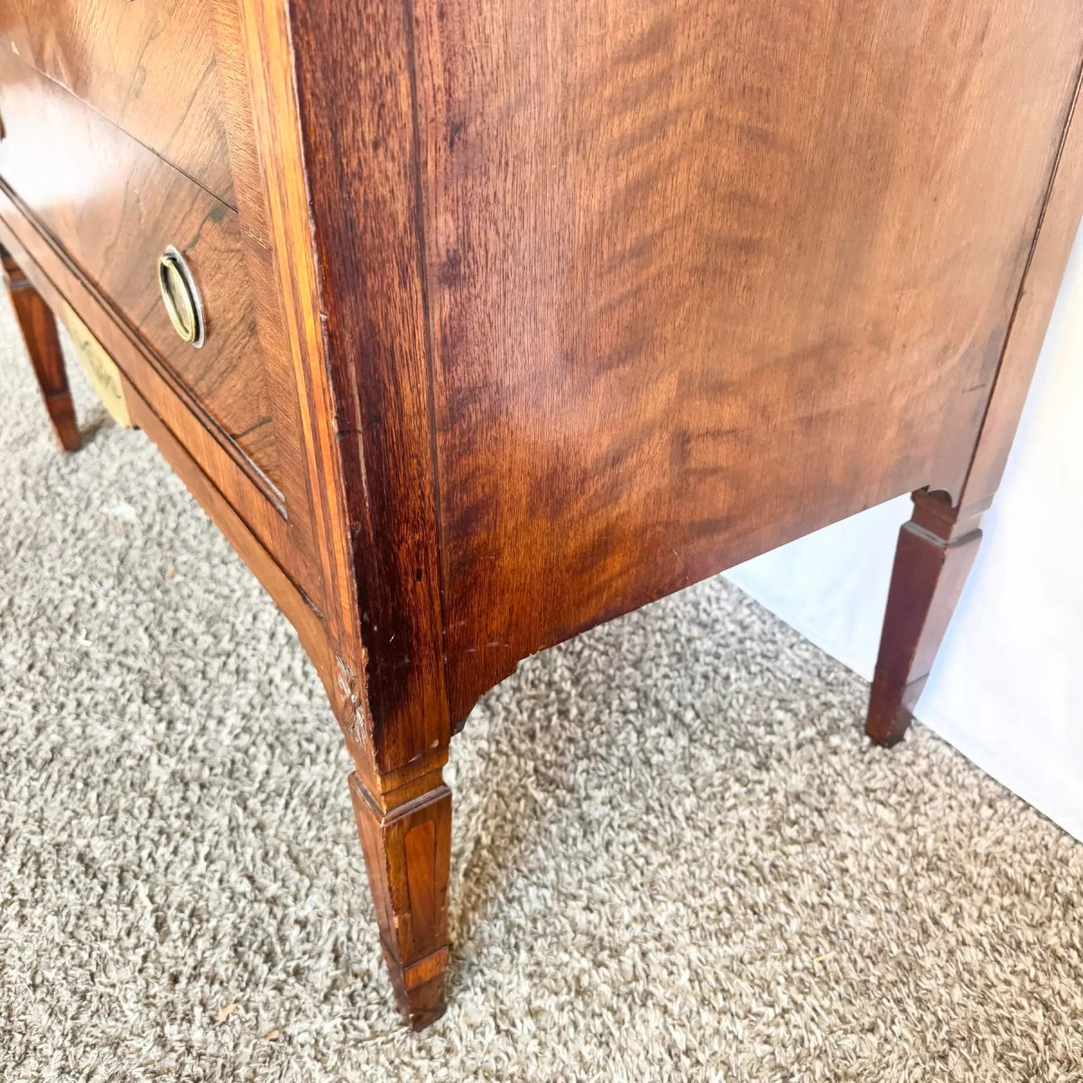 Vintage Wooden Highboy by Royal Furniture Company of Grand Rapids Michigan - Dolphin & Flamingo